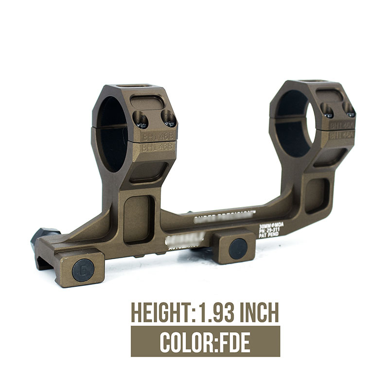 High quality GE 1.93 Inch Height Precision AR15 Rifle Scope picatinny rail Mount 30mm Ring Rifle Accessories With Original Marking DDC And Black Color
