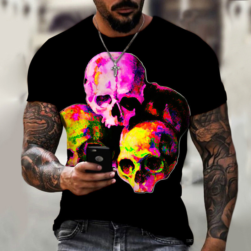 Men's t Shirts Death Skull Print Shirt for Men Terror Harajuku Oversized Short Sleeve Tops Summer Trend Leisure O-neck Tees Vintage Clothes 172DNR, Dxtx-skull-10305
Men's t Shirts Death Skull Print Shirt for Men Terror Harajuku Oversized Short Sleeve Tops Summer Trend Leisure O-neck Tees Vintage Clothes 172DNR, Dxtx-skull-10305