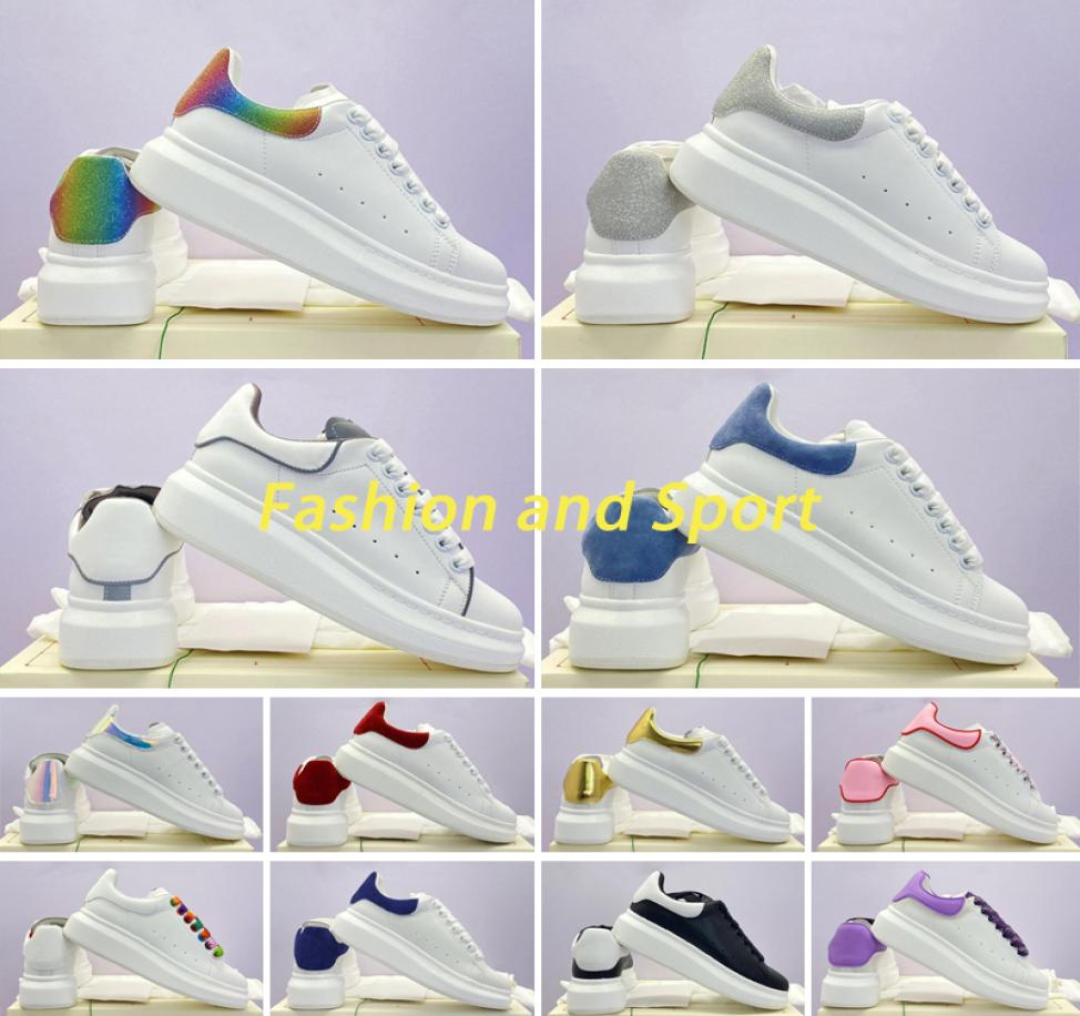 Designer Men Women Casual Shoes Smart Platform Trainers Luminous Fluorescent Shoe Back Leather Chaussures Pour Hommes