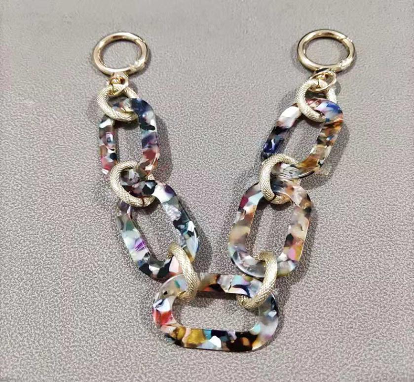 Fashion Woman Handbag Chain Acrylic Bag Chain Accessory Detachable Replacement Shoulder Strap DIY Shoulder Clutch Resin Chains