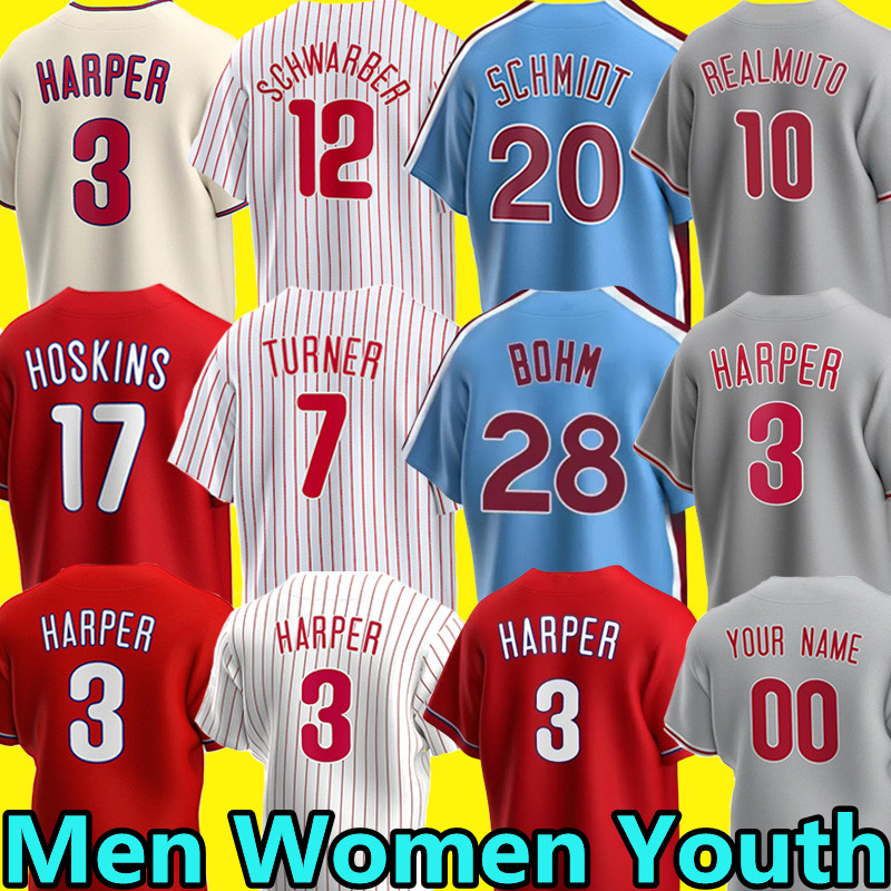 Trea Turner Kyle Schwarber Baseball Jerseys Alec Bohm Aaron Nola Rhys Hoskins Realmuto Nick Castellanos Brandon Marsh Jose AlvaradoCustom jersey Men Women Youth, Women color 5
Trea Turner Kyle Schwarber Baseball Jerseys Alec Bohm Aaron Nola Rhys Hoskins Realmuto Nick Castellanos Brandon Marsh Jose AlvaradoCustom jersey Men Women Youth, Women color 5