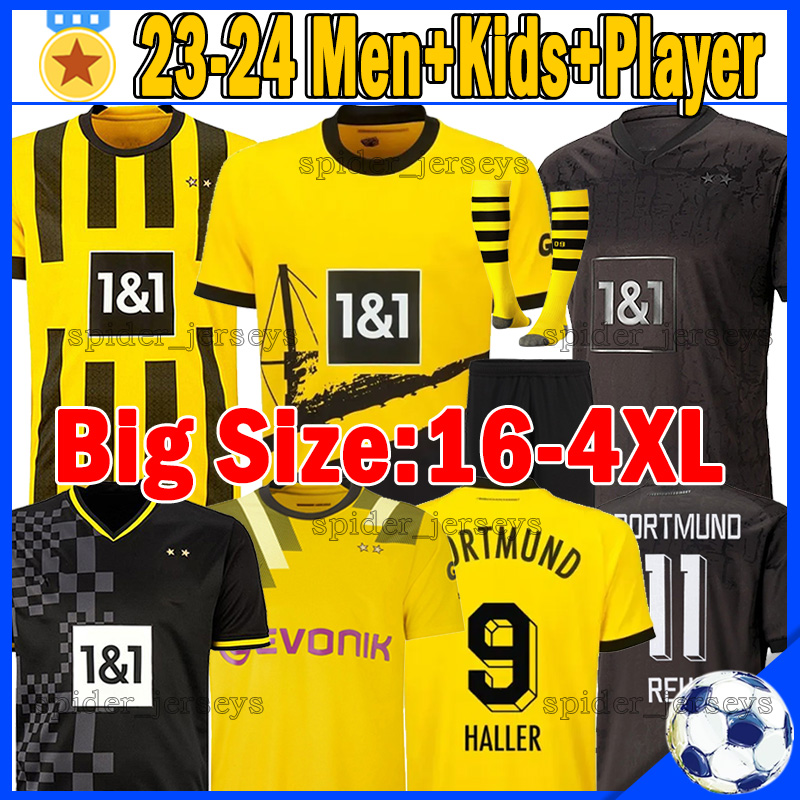 23 24 HALLER soccer jerseys REYNA HAZARD REUS DoRTmUNdS SCHULZ HUMMELS 2023 2024 Fans Player Version Football Shirt BRANDT BELLINGHAM WITSEL Men Kids Kits Uniforms, Duote 23-24 home kids kits
23 24 HALLER soccer jerseys REYNA HAZARD REUS DoRTmUNdS SCHULZ HUMMELS 2023 2024 Fans Player Version Football Shirt BRANDT BELLINGHAM WITSEL Men Kids Kits Uniforms, Duote 23-24 home kids kits