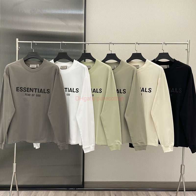 Designer Fashion Clothing ESS Tees Tshirts Fears Of God FOG Double Thread Essen Fashion Brand Spring Autumn Cotton Long Sleeve Loose Comfortable Versatile Tshirt fo, Black
Designer Fashion Clothing ESS Tees Tshirts Fears Of God FOG Double Thread Essen Fashion Brand Spring Autumn Cotton Long Sleeve Loose Comfortable Versatile Tshirt fo, Black
