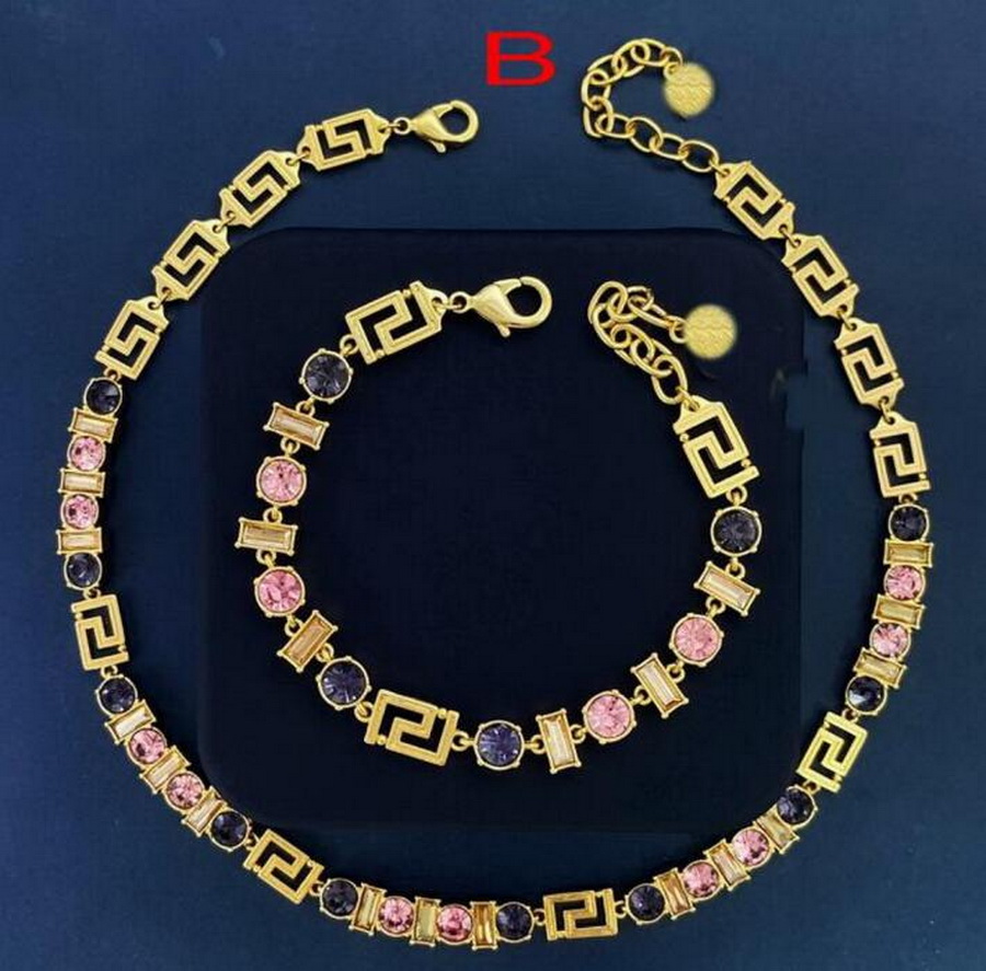 Micro Inlays Crystal Greece Meander Pattern Splicing Chain Choker Necklace Bracelet Earring Ear Stud Banshee Designer Jewelry Birthday Festive Party Gift HMS31 -01
Micro Inlays Crystal Greece Meander Pattern Splicing Chain Choker Necklace Bracelet Earring Ear Stud Banshee Designer Jewelry Birthday Festive Party Gift HMS31 -01