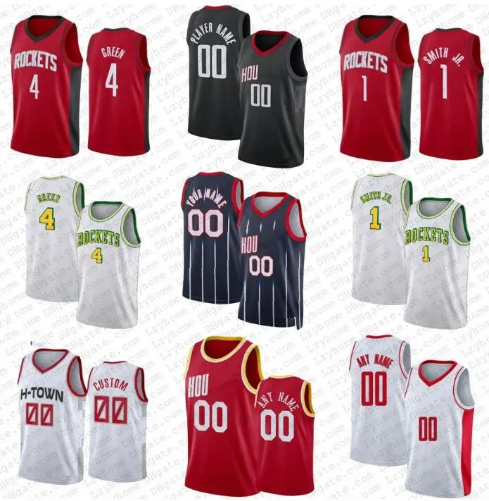 Custom Mens Womens Youth Red Houston''Rockets''20 Bruno Fernando 0 Tyty''Washin…