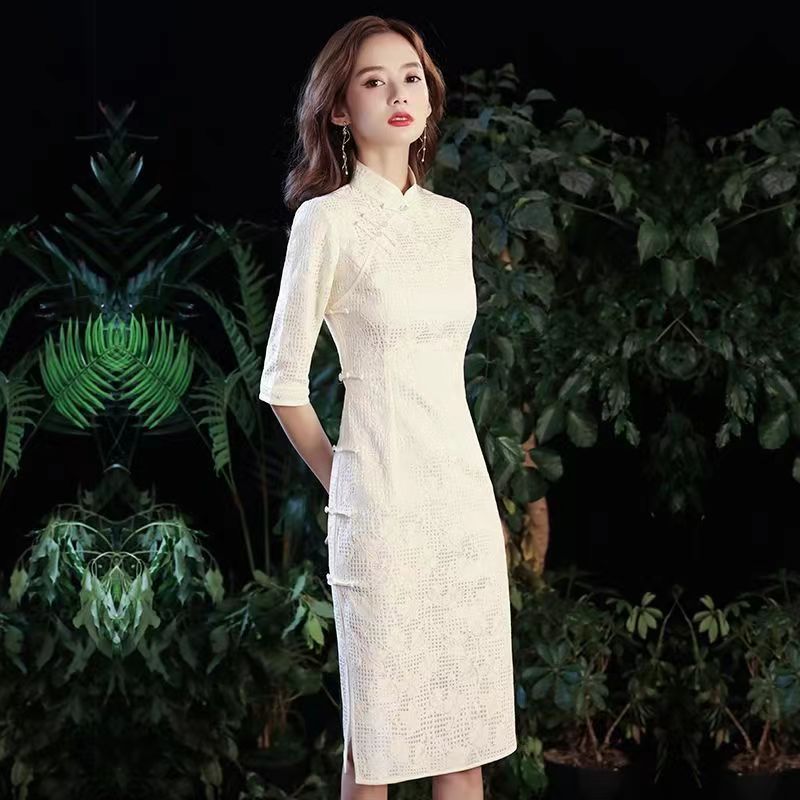 Qipao Women's 2023 New and Improved Dress for Young Girls for Daily Wear: Fashion Chinese Style Retro, Ivory
Qipao Women's 2023 New and Improved Dress for Young Girls for Daily Wear: Fashion Chinese Style Retro, Ivory