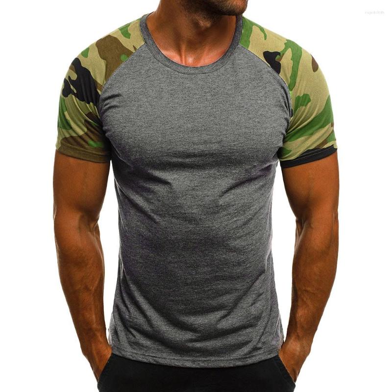 Men's T-shirt Summer Short-sleeve Camouflage Print Stitching Tops Casual Short Sleeve 2DVUI, White
Men's T-shirt Summer Short-sleeve Camouflage Print Stitching Tops Casual Short Sleeve 2DVUI, White
