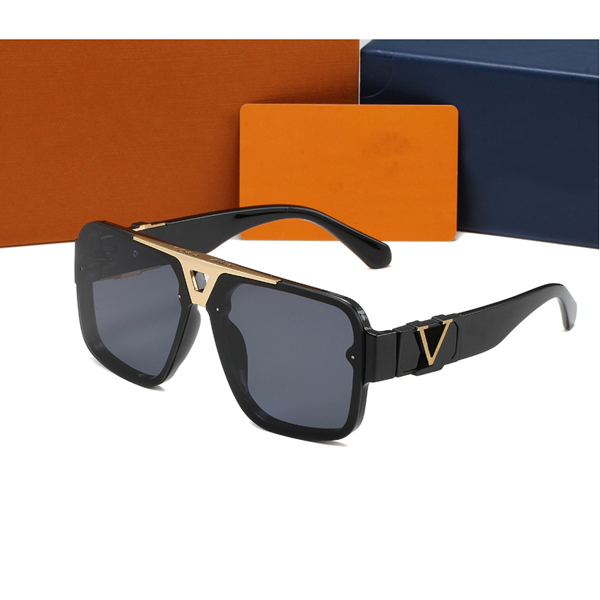 Luxury designer sunglasses men women sunglasses glasses classic brand luxury sunglasses Fashion UV400 Goggle With Box Retro Frame travel beach Factory Store box