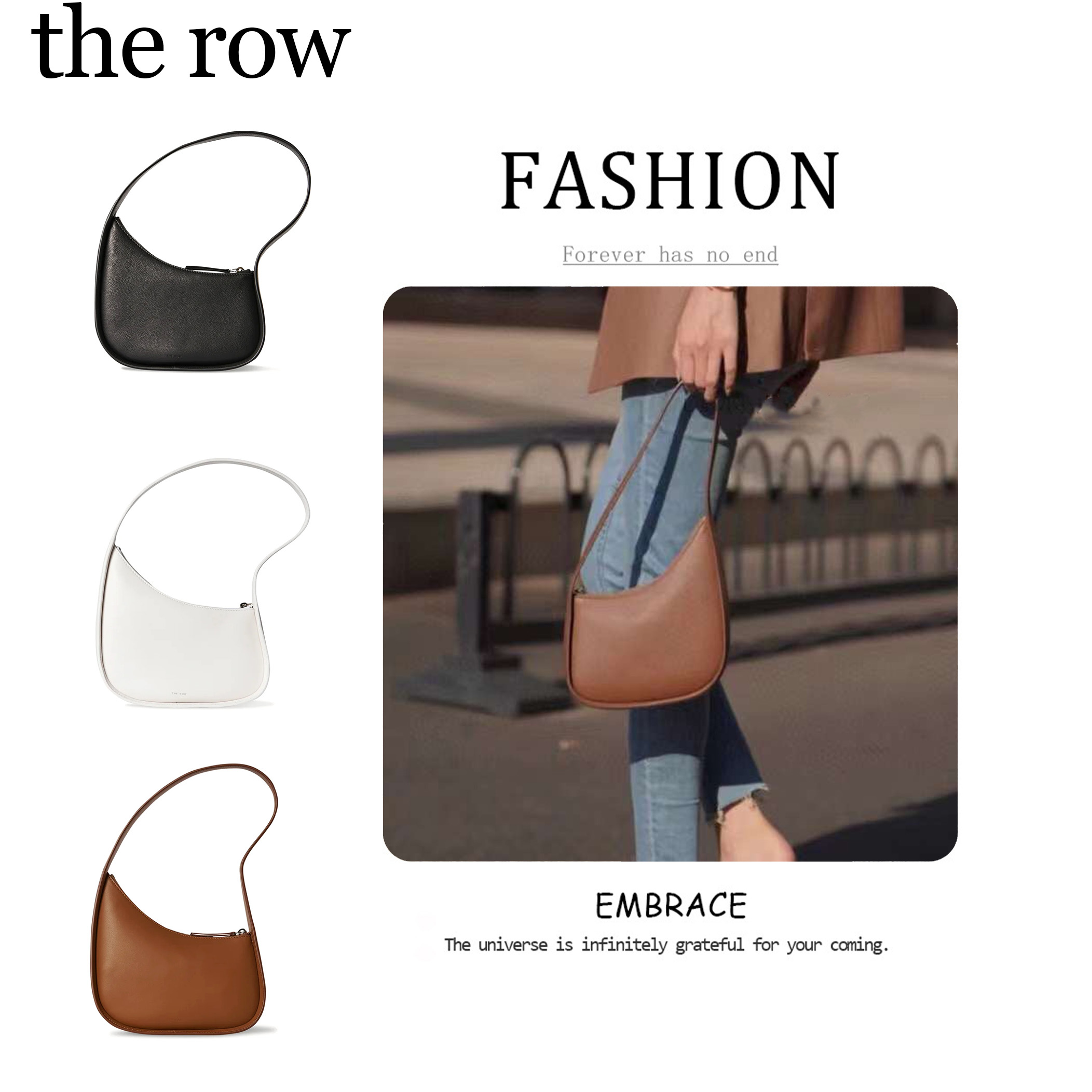 Luxurys summer handbags the row Bag Womens wallet shoulder hobo tote bags mirror quality Mens embossed designer clutch underarm bag Leather half moon crossbody bags, Black
Luxurys summer handbags the row Bag Womens wallet shoulder hobo tote bags mirror quality Mens embossed designer clutch underarm bag Leather half moon crossbody bags, Black