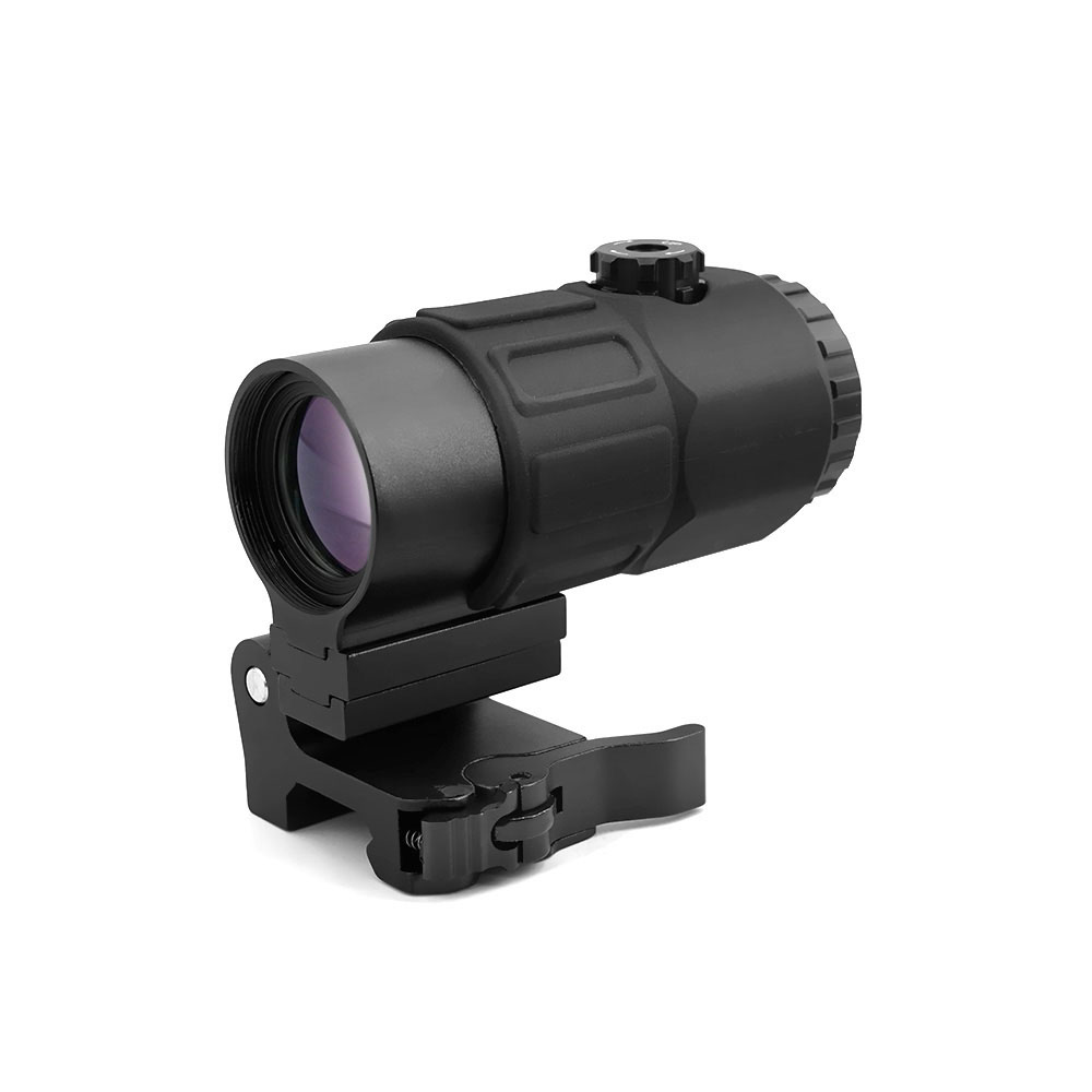 Tactical Airsoft G45 5X Magnifier Scope Optics EXPS3 558 Red Dot Combo With US Flag Markings STS Mount Weaver MIL-STD-1913 Rail