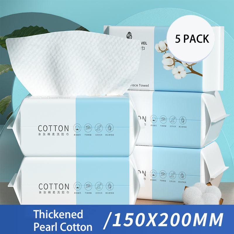 Tools 5 Packs Facial Tissue Soft Cotton Facial Cleansing Cotton Dry Wipes Makeup Remover Pads Strong Absorbent Disposable Face Towels
Tools 5 Packs Facial Tissue Soft Cotton Facial Cleansing Cotton Dry Wipes Makeup Remover Pads Strong Absorbent Disposable Face Towels