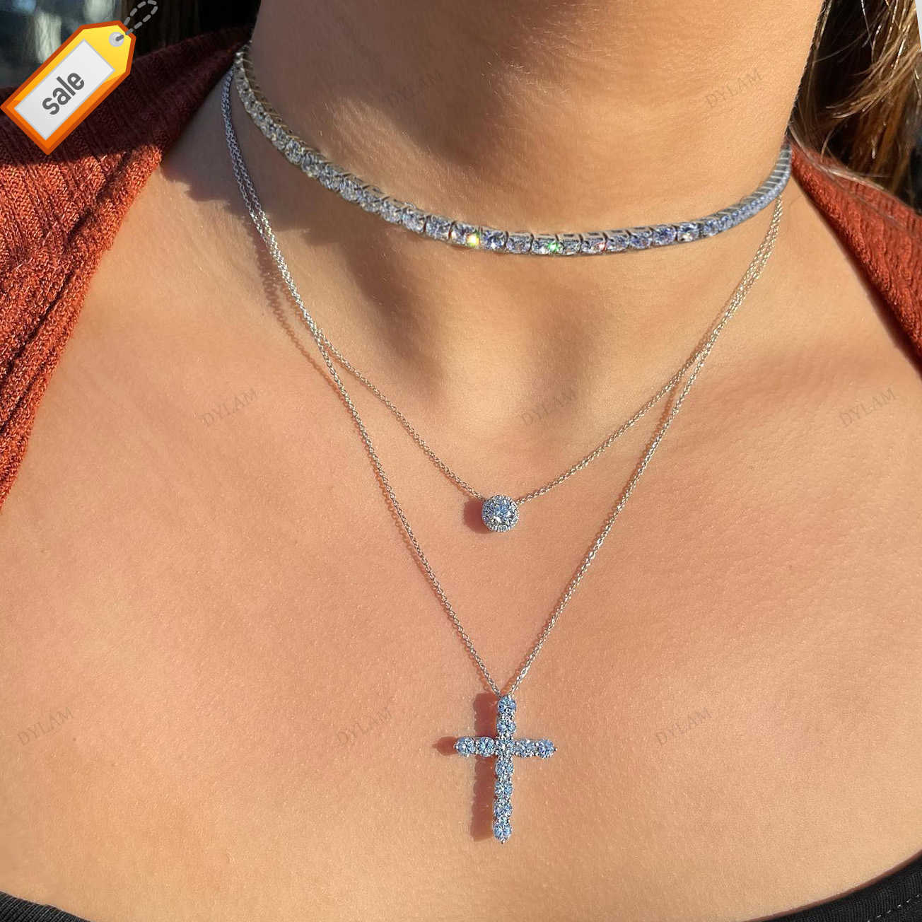 Plata 925 Minimalist Pendant Women Layer Tennis Necklaces Zirconia Jewelry Dainty 18K Gold s925 Sterling Silver Cross Necklace
Plata 925 Minimalist Pendant Women Layer Tennis Necklaces Zirconia Jewelry Dainty 18K Gold s925 Sterling Silver Cross Necklace
