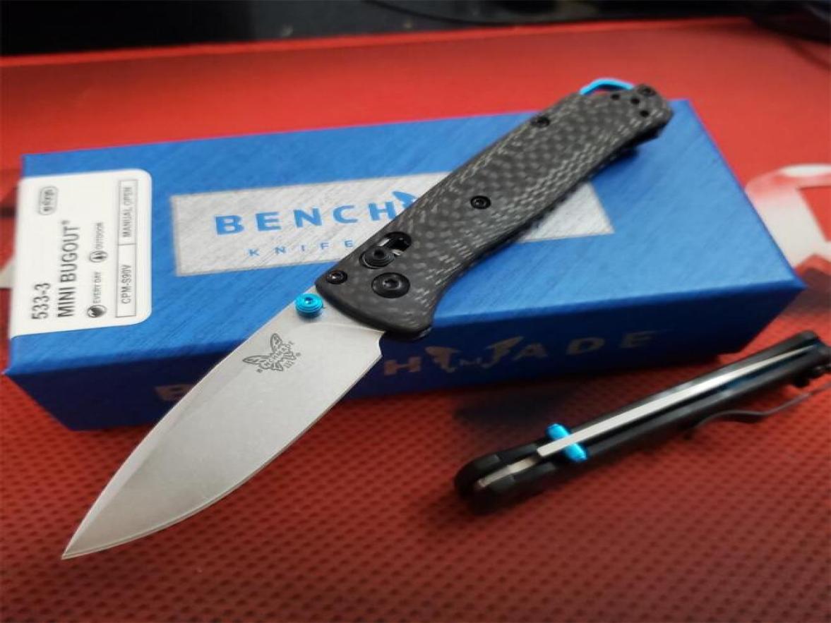 Benchmade 533 Bugout AXIS Folding Knife S90V Plain Blade Carbon Fiber Handles Pocket Tactical Knives Outdoor Camping Hunting EDC 53582861
Benchmade 533 Bugout AXIS Folding Knife S90V Plain Blade Carbon Fiber Handles Pocket Tactical Knives Outdoor Camping Hunting EDC 53582861