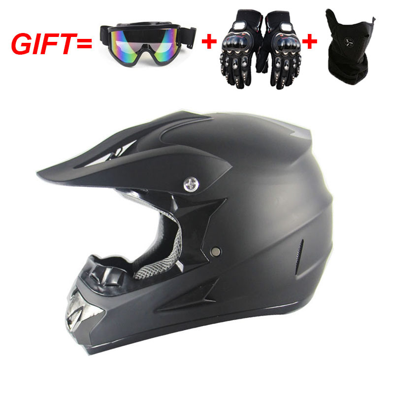 Motorcycle Helmet with Goggles and Gloves for Men and Women - Available in S, M, L, XL Sizes