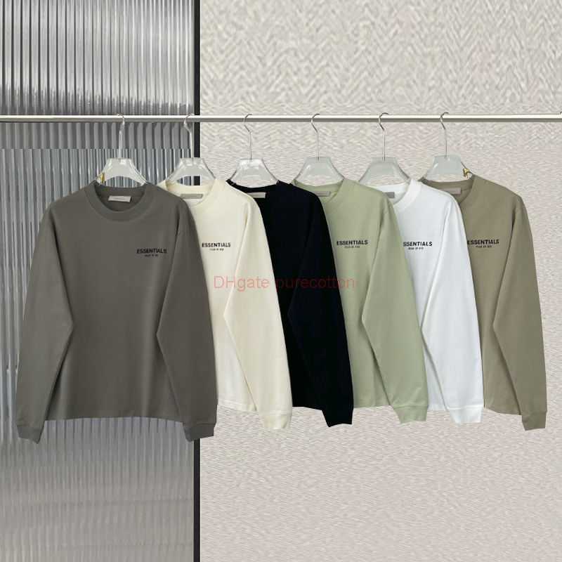 Designer Fashion Clothing ESS Tees Tshirts Fears Of God Essen 2023 FOG Underlay New Classic Letter Flocking Round Neck Long Sleeve Tshirt High Street Couple Luxury Ca, Black
Designer Fashion Clothing ESS Tees Tshirts Fears Of God Essen 2023 FOG Underlay New Classic Letter Flocking Round Neck Long Sleeve Tshirt High Street Couple Luxury Ca, Black