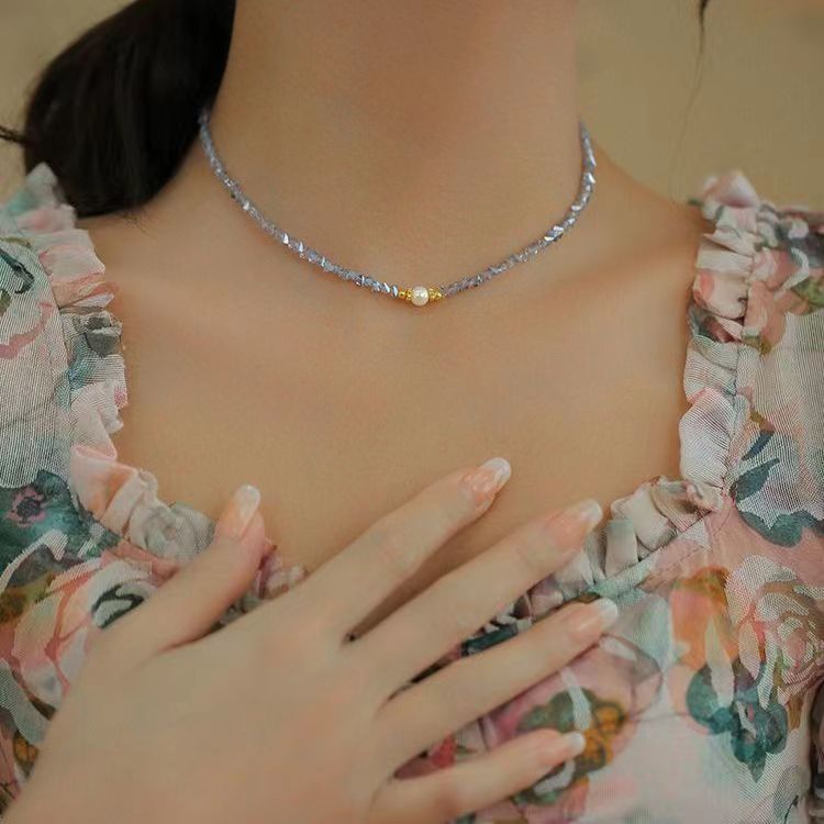 New French Romantic amethyst Necklace Female Summer Luxury Small Group Collar Chain Temperament Pearl Pendant Single Necklace Chain
New French Romantic amethyst Necklace Female Summer Luxury Small Group Collar Chain Temperament Pearl Pendant Single Necklace Chain