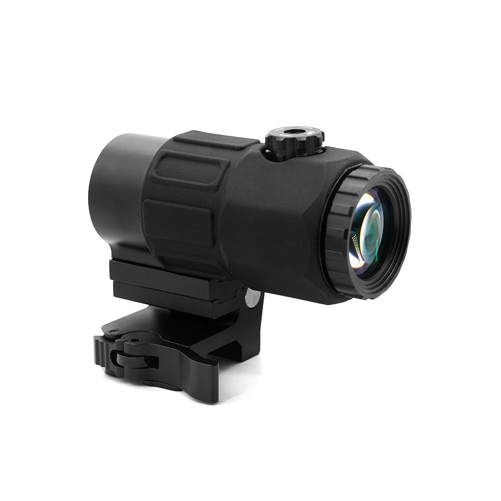 Tactical Airsoft G45 5X Magnifier Scope Optics EXPS3 558 Red Dot Combo With US Flag Markings STS Mount Weaver MIL-STD-1913 Rail