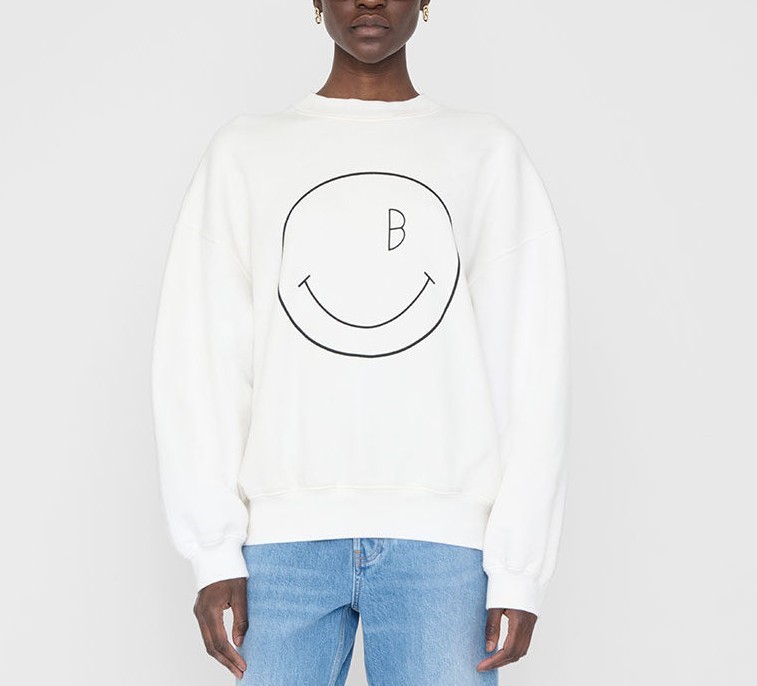 2023ss AB Jaci Sweatshirt Smiley Fleece Women Designer Sweater BINGs Fashion Pullover Jumper Hoodies, White
2023ss AB Jaci Sweatshirt Smiley Fleece Women Designer Sweater BINGs Fashion Pullover Jumper Hoodies, White