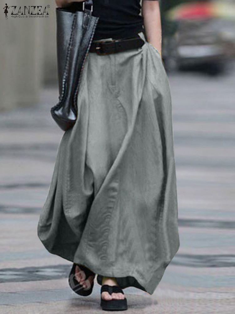Dresses 2023 Vintage Summer Skirts ZANZEA Women High Waist Solid Cotton Skirt Saia Female Beach Maxi Long Skirts Jupe Faldas 7, Black
Dresses 2023 Vintage Summer Skirts ZANZEA Women High Waist Solid Cotton Skirt Saia Female Beach Maxi Long Skirts Jupe Faldas 7, Black