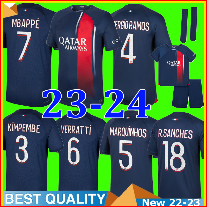 23 24 MBAPPE SERGIO RAMOS soccer jerseys HAKIMI Maillots 2023 2024 MARQUINHOS VERRATTI PSGS HAKIMI football shirt men kids kit uniforms maillot de foot equipment, Kids 150th
23 24 MBAPPE SERGIO RAMOS soccer jerseys HAKIMI Maillots 2023 2024 MARQUINHOS VERRATTI PSGS HAKIMI football shirt men kids kit uniforms maillot de foot equipment, Kids 150th