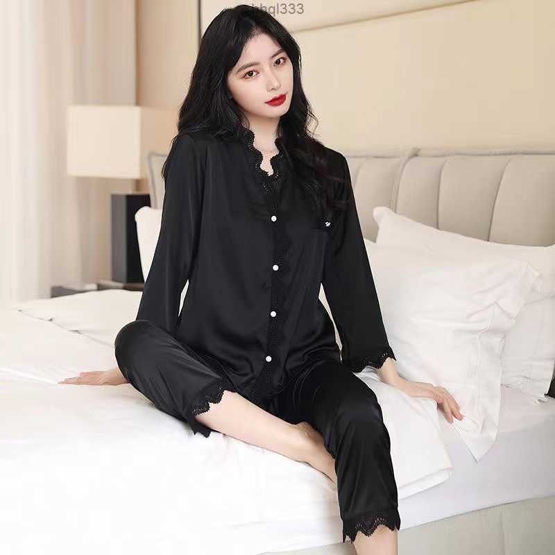 O0fs Mji2 B938 Women's Two Piece Pants Women's Pajamas Sets Woman Pajama Party Summer v Neck Design Suit Long Sleeve Trousers Set Home Clothes Sexy Satin Silk Pijamas, 13
O0fs Mji2 B938 Women's Two Piece Pants Women's Pajamas Sets Woman Pajama Party Summer v Neck Design Suit Long Sleeve Trousers Set Home Clothes Sexy Satin Silk Pijamas, 13
