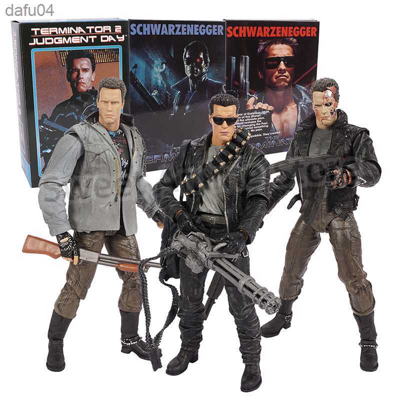 

Manga NECA Terminator T-800 Arnold Schwarzenegger Tech Noir/Police Station Assault PVC Action Figure Collectible Model Toy L230522