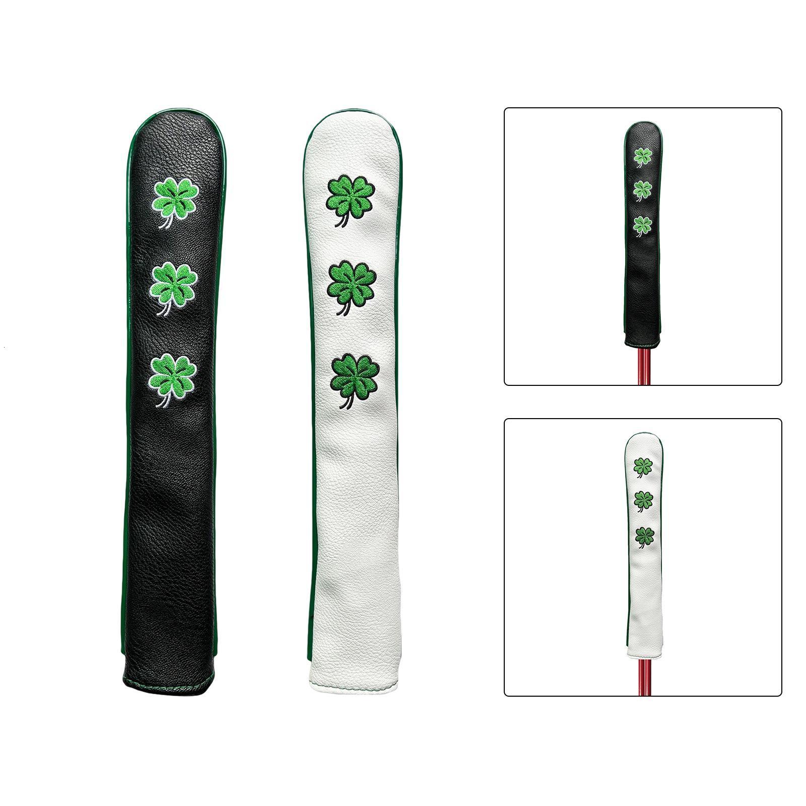 Other Golf Products PU Leather Alignment Rod Cover Case Holder Headcover Training Aid Club Equipment Guide Head Protection Accessories 230530