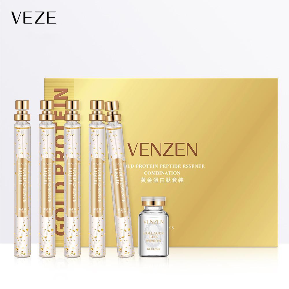 Oil VEZE Golden Protein Thread Carving Antiaging Serum Set 24k Golden Protein Peptide Collagen Line Fade Fine Lines Skin Care
Oil VEZE Golden Protein Thread Carving Antiaging Serum Set 24k Golden Protein Peptide Collagen Line Fade Fine Lines Skin Care