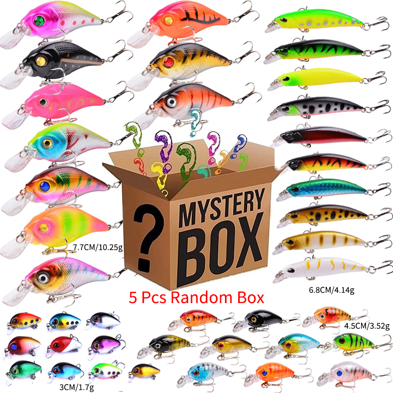 Baits Lures 310 Pcs of Random Fishing Lure High Quality Swimming Bait Popper Wobble Crankbait Artificial Box 230530