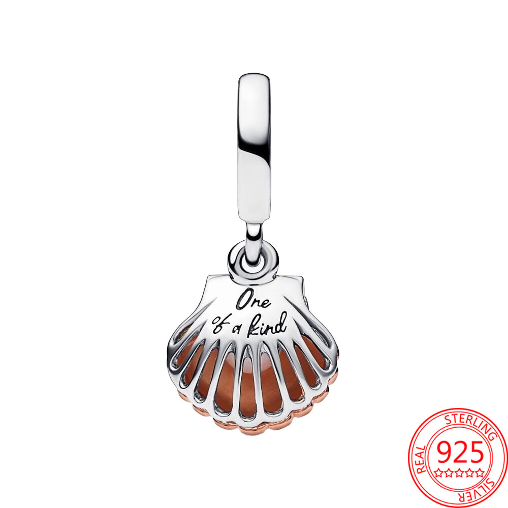 925 Sterling Silver Suspension Charm Sea Shell Treatment Of Freshwater Training Pearl Pendant Bracelet Silver Jewelry Gift Free Delivery