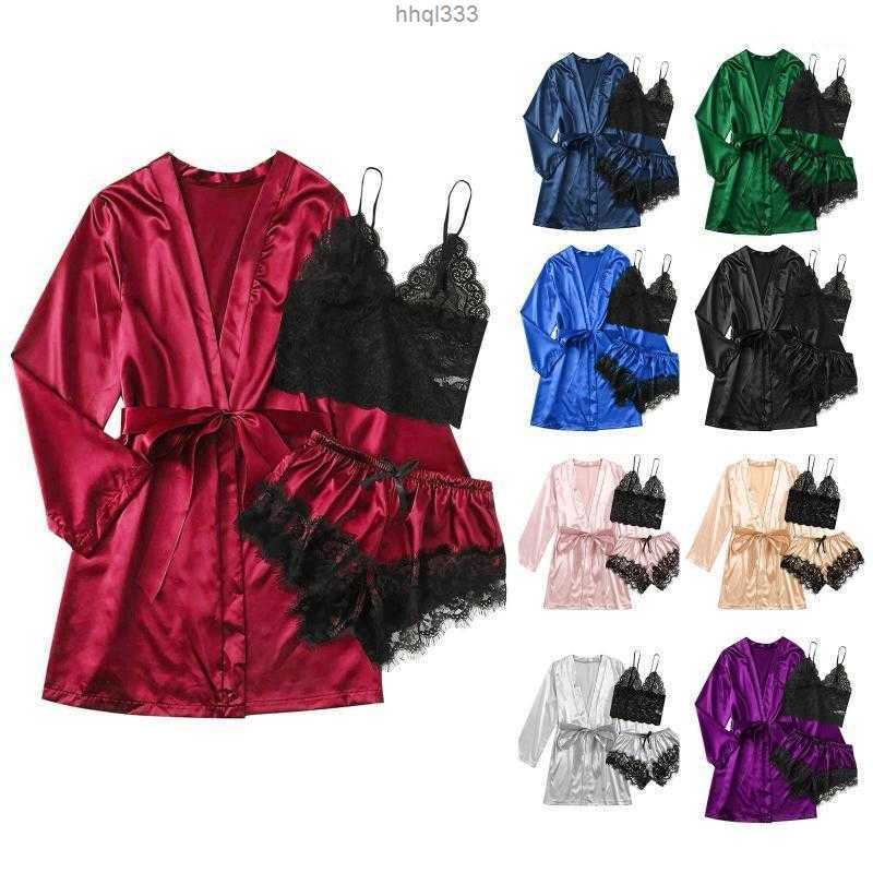 Rogr Camisoles & Tanks Satin Silk Pajamas Women Nightdress Lingerie Robes Underwear Set Sleepwear Ropa Mujer Sexy Lenceria Sensual Pijama, Beige
Rogr Camisoles & Tanks Satin Silk Pajamas Women Nightdress Lingerie Robes Underwear Set Sleepwear Ropa Mujer Sexy Lenceria Sensual Pijama, Beige