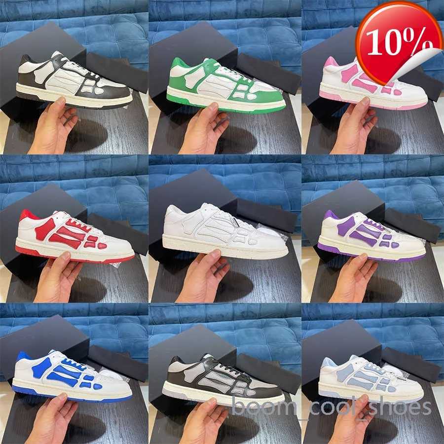 high-quality with box New Men women Designer Skel Top Low amiri Shoes Bones Leather Sneakers Luxury Skeleton Blue White Black Brown couple casual shoes ami
high-quality with box New Men women Designer Skel Top Low amiri Shoes Bones Leather Sneakers Luxury Skeleton Blue White Black Brown couple casual shoes ami