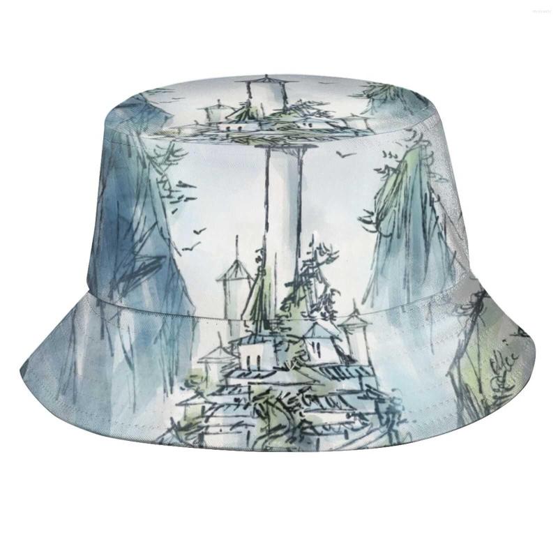 Berets Southern Air Temple-Ink Landscape Painting Women Men Fisherman Hats Bucket Caps Atla The Last Airbender Temple, Black mask
Berets Southern Air Temple-Ink Landscape Painting Women Men Fisherman Hats Bucket Caps Atla The Last Airbender Temple, Black mask