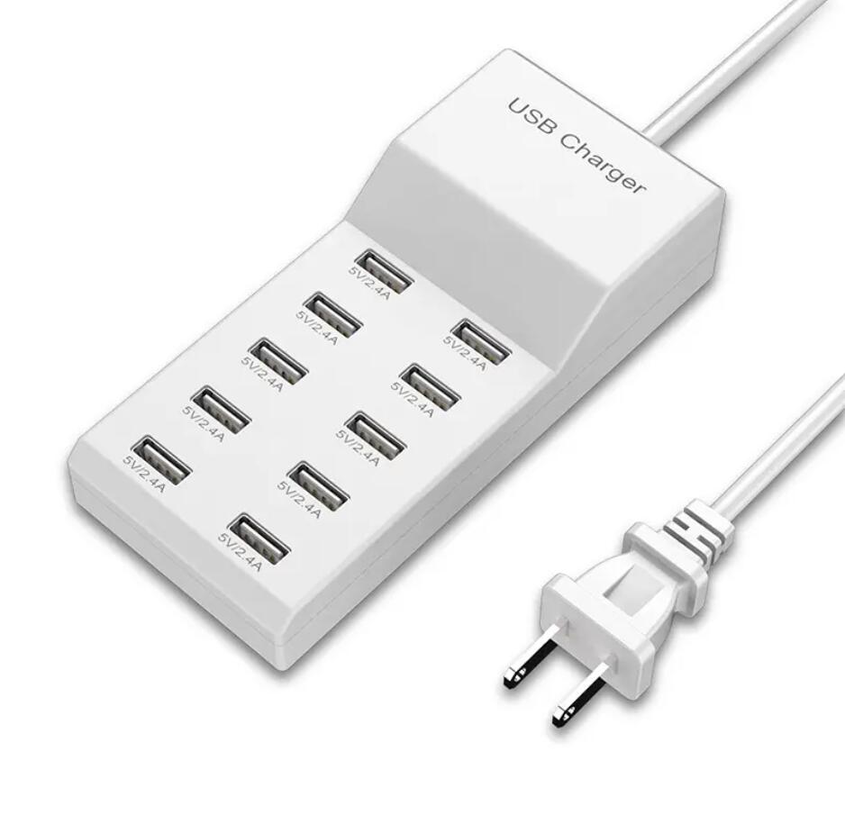 5V 2.4A 10 USB Ports Power Adapter charger station adapter 10 port for Mobile Phone Multifunction Chargers US EU
5V 2.4A 10 USB Ports Power Adapter charger station adapter 10 port for Mobile Phone Multifunction Chargers US EU