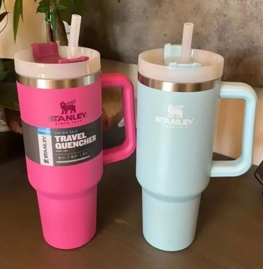 Hot Pink STANLEY Quencher H2.0 40oz Stainless Steel Tumblers Cups With Silicone Handle Lid and Straw 2nd Generation Car Mugs Vacuum Insulated Water Bottles, Multi-color
Hot Pink STANLEY Quencher H2.0 40oz Stainless Steel Tumblers Cups With Silicone Handle Lid and Straw 2nd Generation Car Mugs Vacuum Insulated Water Bottles, Multi-color