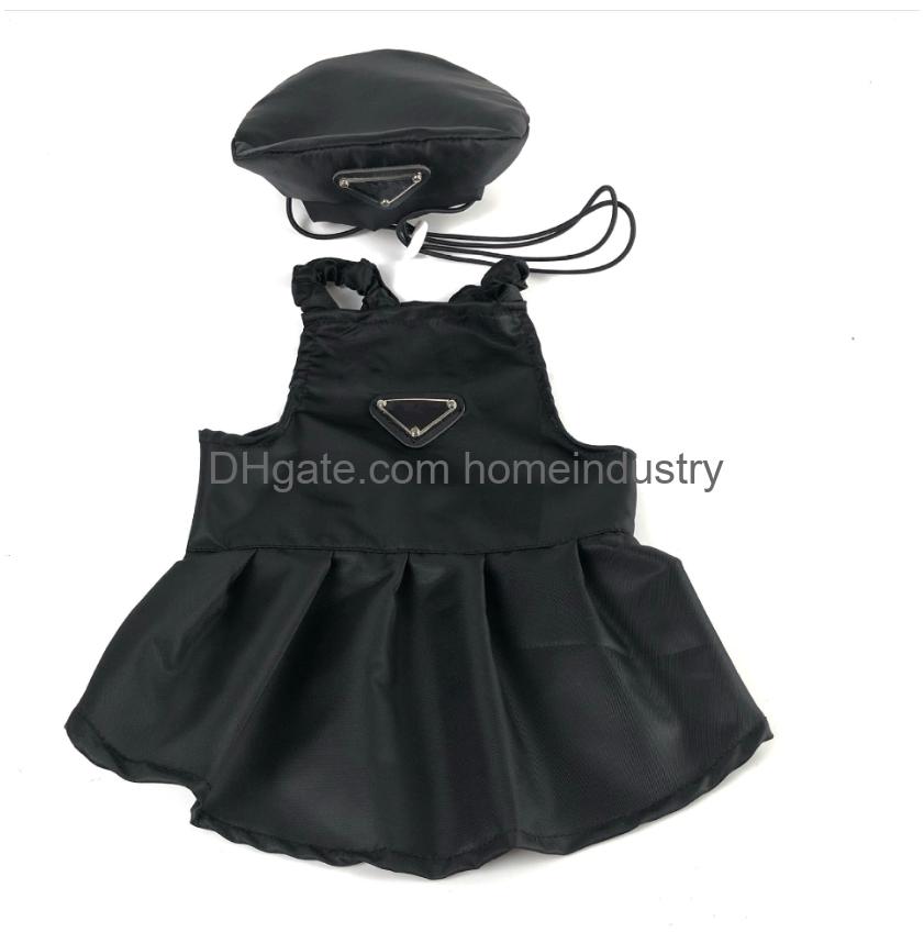 Dog Apparel Dresses And Hats Set Luxurious Designer Dogs Clothes With Triangle Metal Plate Summer Cotton Pet Shirts For French Bldog Dhgfh, As follows
Dog Apparel Dresses And Hats Set Luxurious Designer Dogs Clothes With Triangle Metal Plate Summer Cotton Pet Shirts For French Bldog Dhgfh, As follows