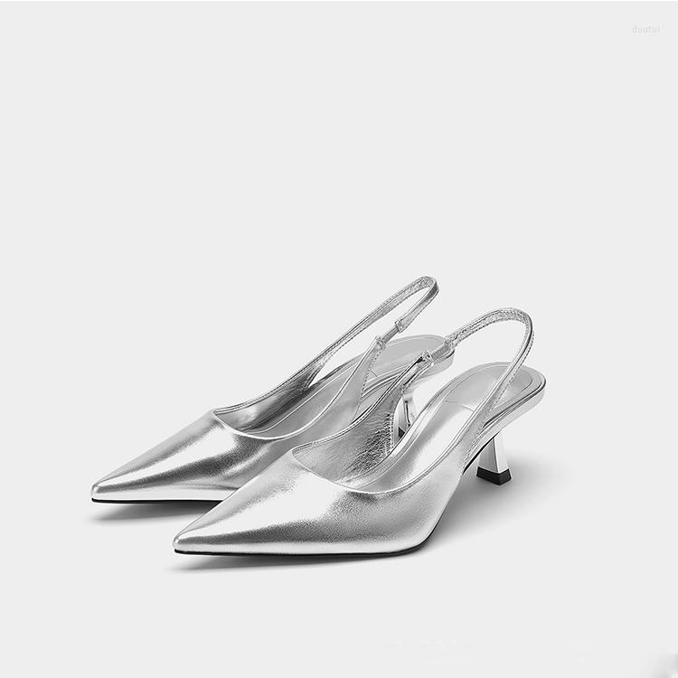 Sandals Silver High Heels Women Pumps 2023 Pointe Slingback Luxury Woman Wedding Bride Summer Spring Heeled Shoes
Sandals Silver High Heels Women Pumps 2023 Pointe Slingback Luxury Woman Wedding Bride Summer Spring Heeled Shoes
