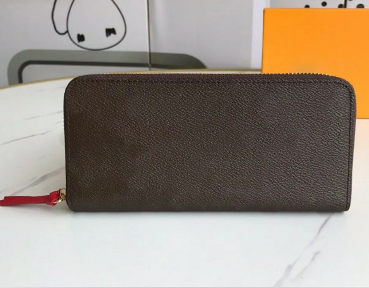 Fashion credit card holder Clemence high quality genuine leather men women luxury zipper designer wallet clutch famous brand long style purse, Brown mono-red inside
Fashion credit card holder Clemence high quality genuine leather men women luxury zipper designer wallet clutch famous brand long style purse, Brown mono-red inside