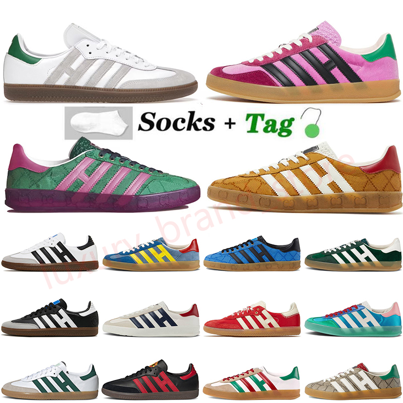 Designer Gazelle Samba OG running shoes mens womens Gazelles Sambas Plate-forme Luxury Vegan Pink Velvet Red Black White Gum trainers sports sneakers with socks, A16 wales bonner black green 36-45
Designer Gazelle Samba OG running shoes mens womens Gazelles Sambas Plate-forme Luxury Vegan Pink Velvet Red Black White Gum trainers sports sneakers with socks, A16 wales bonner black green 36-45