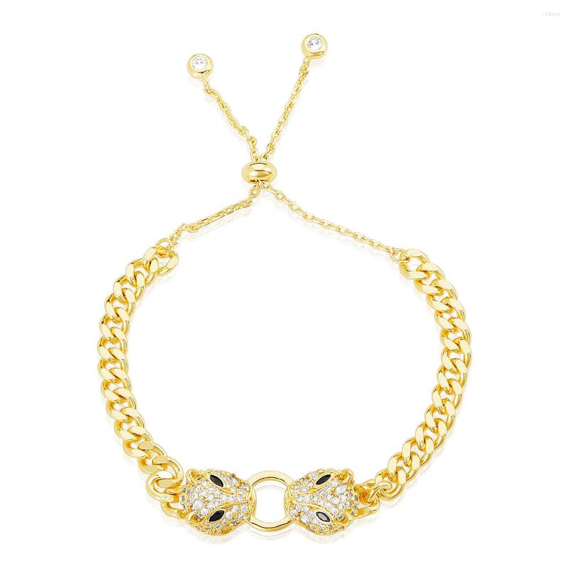 Charm Bracelets Micro Pave CZ Leopard Jaguar Cuban Chain Adjusted Bracelet For Women Animal Jewelry
Charm Bracelets Micro Pave CZ Leopard Jaguar Cuban Chain Adjusted Bracelet For Women Animal Jewelry