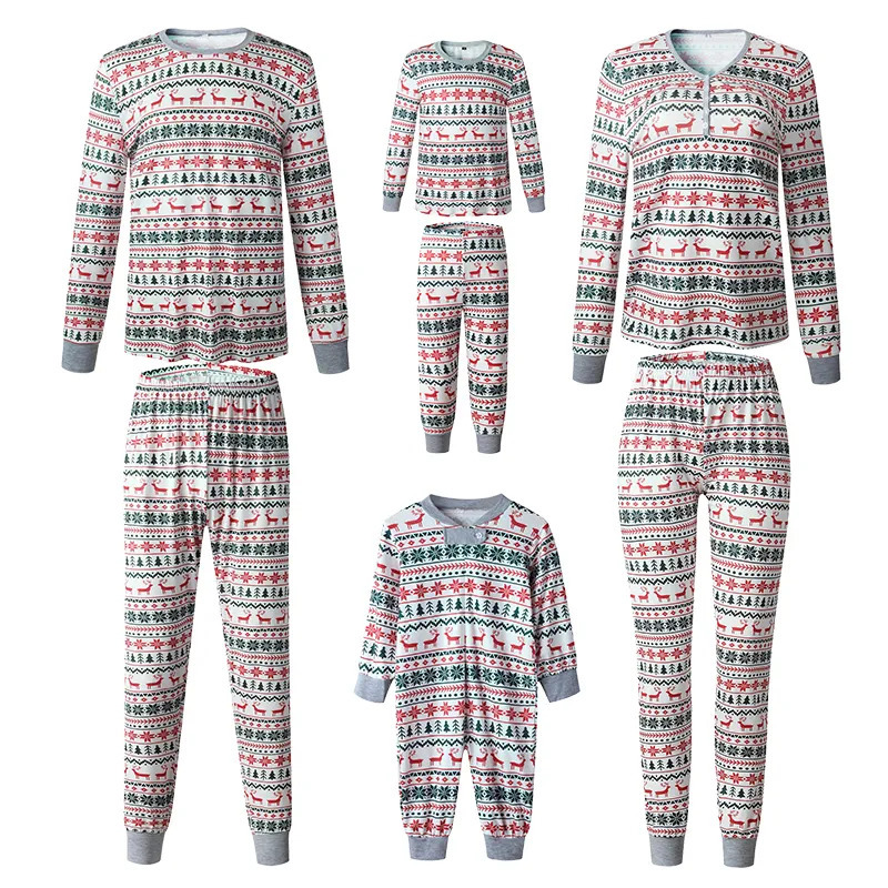 Family Matching Outfits Christmas Family Matching Pajamas Year Xmas Father Mother Kids Baby Clothes Set Dad Mom And Daughter Son Pyjamas Outfit 231201