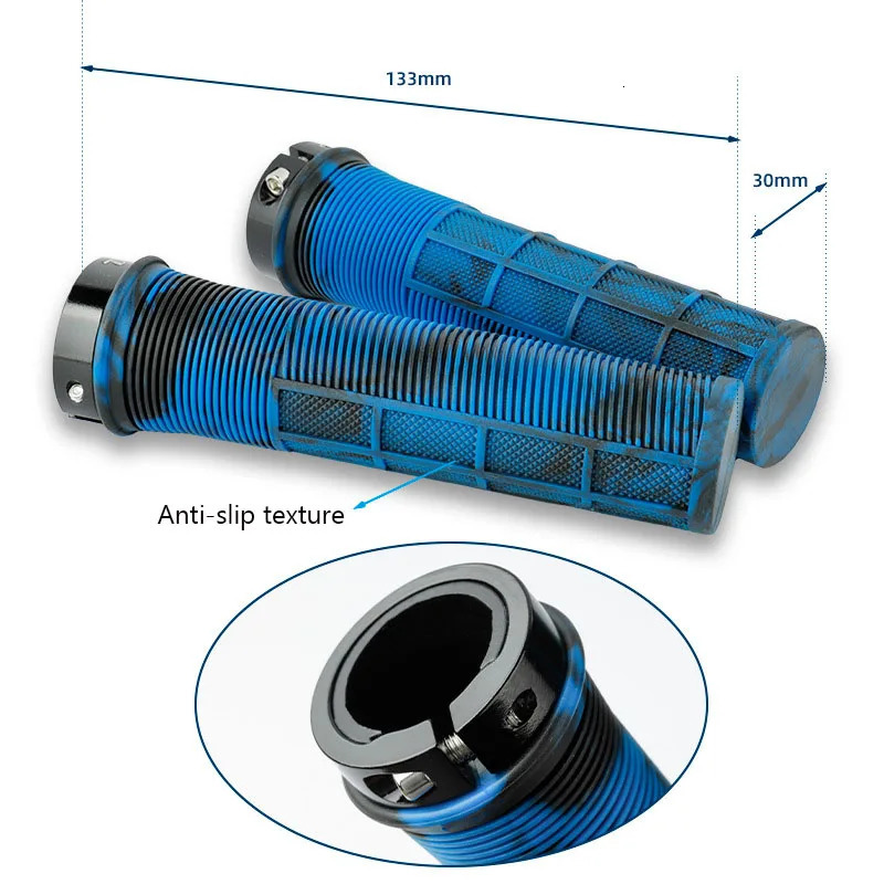 Bike Handlebars Components Deemount Bike Grips Rubber Mountain Bicycle Handlebar Covers Hand Cuffs Hoses Handle Cycling Wrist Gauntlet Vtt Fist 22.2CM
