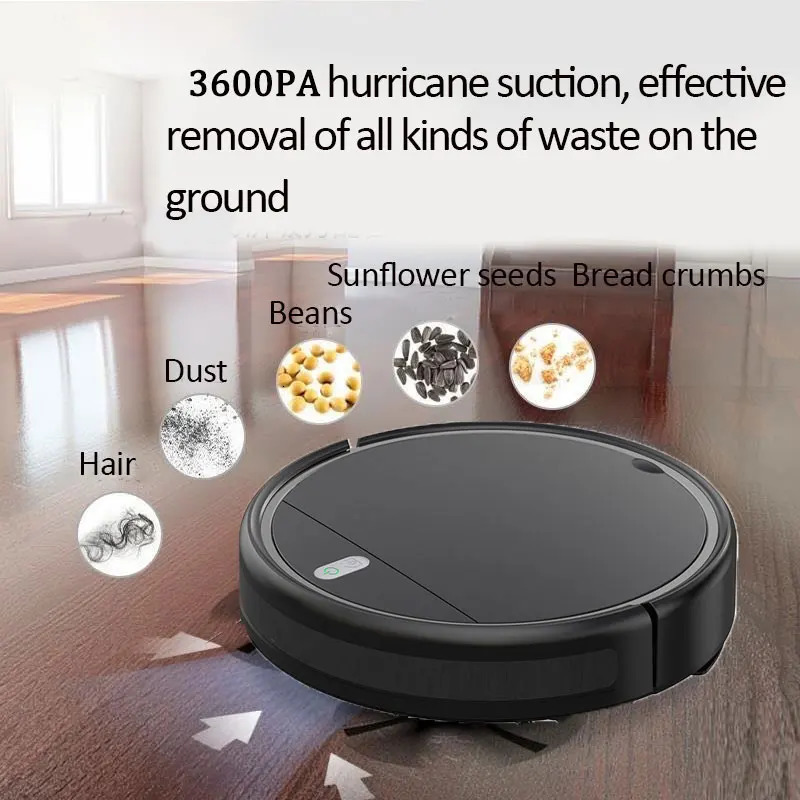 Robotic Vacuums 3600PA Robot Vacuum Cleaner Smart Automatic Charging Navigation Area On Map Intelligent Home Appliance Sweeping Sweeper 231130