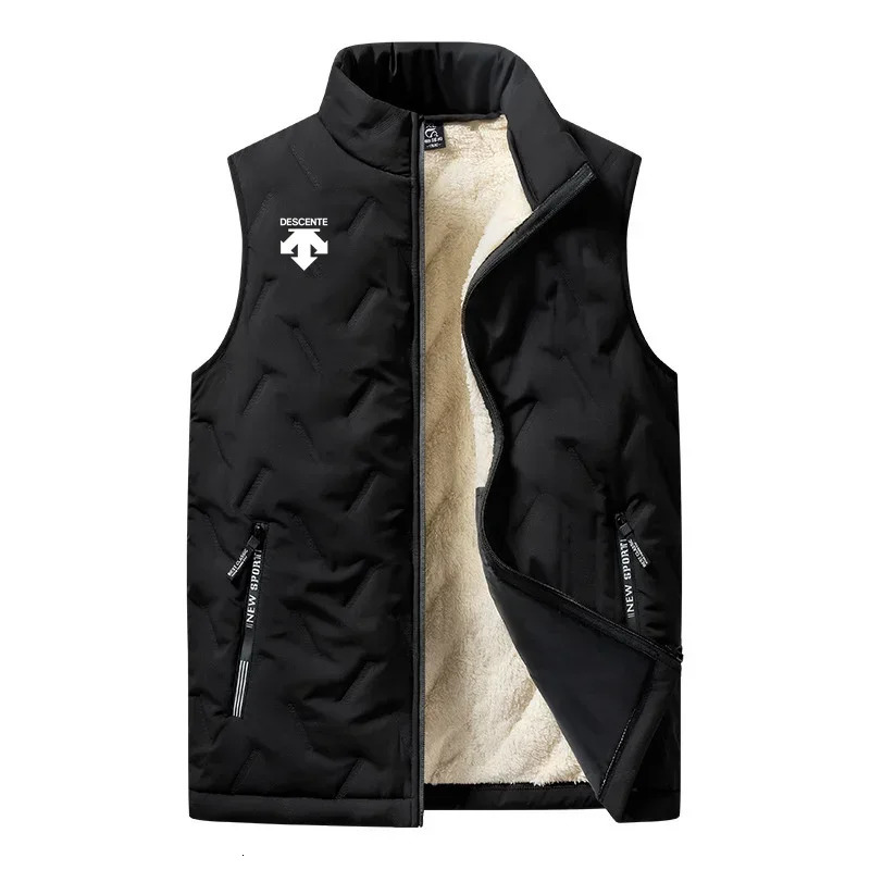 Men's Jackets daily sleeveless vest thick slimming jacket standing collar cold resistant large air cushion fashion casual f 231130