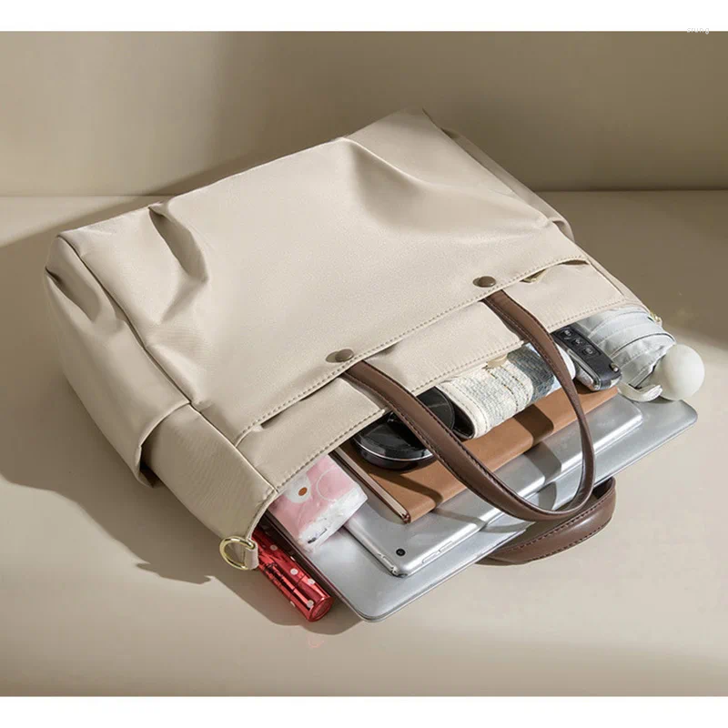 Evening Bags Laptop Bag Women's Shoulder Portable Large Capacity Briefcase Crossbody Totes Female 15.6-inch Oxford Computer Handbags