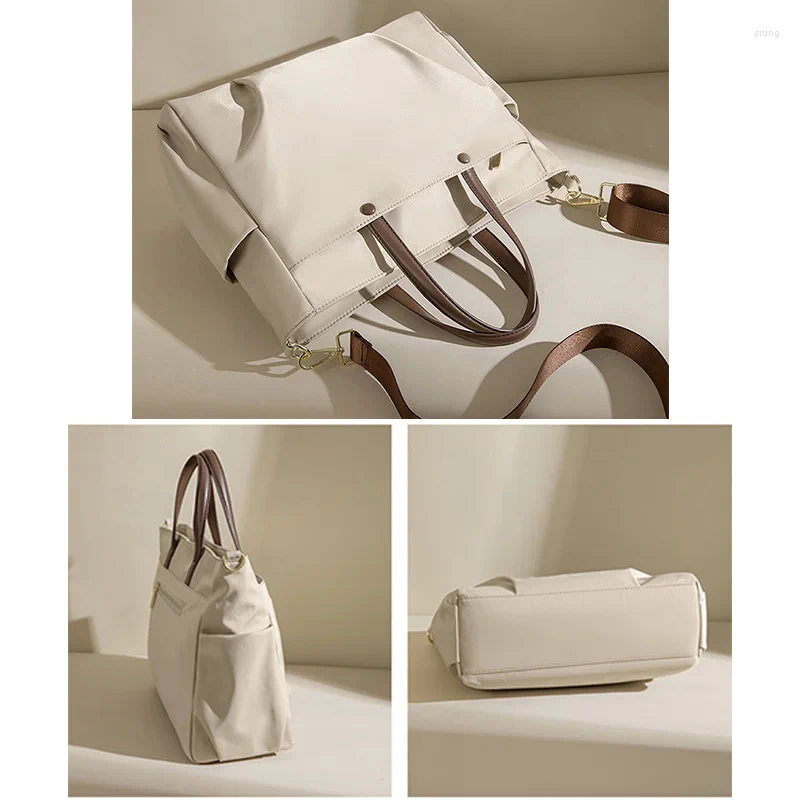 Evening Bags Laptop Bag Women's Shoulder Portable Large Capacity Briefcase Crossbody Totes Female 15.6-inch Oxford Computer Handbags
