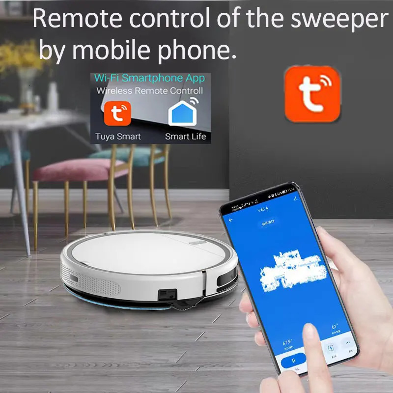 Robotic Vacuums 3600PA Robot Vacuum Cleaner Smart Automatic Charging Navigation Area On Map Intelligent Home Appliance Sweeping Sweeper 231130
