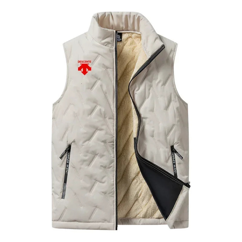 Men's Jackets daily sleeveless vest thick slimming jacket standing collar cold resistant large air cushion fashion casual f 231130