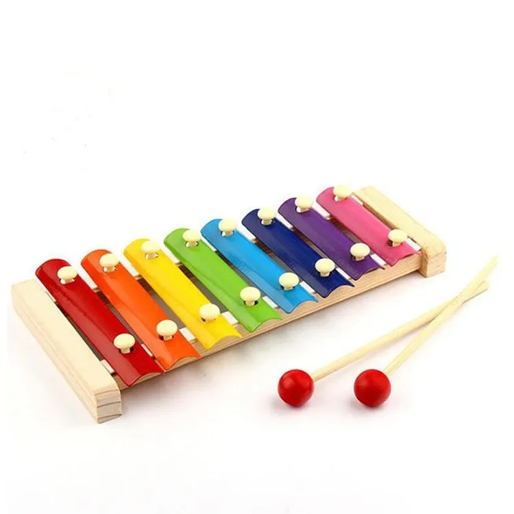 Wooden Hand Knocking Piano Toy Children Musical Instruments Kid Baby Xylophone Developmental Wooden Toys Kids Gifts Learning Education Party Favor