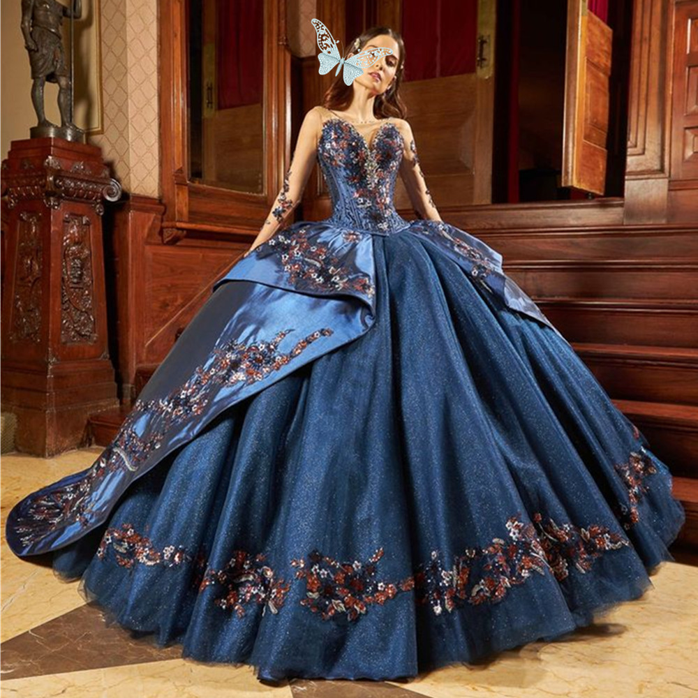 Colorful 3D Butterfly Sweetheart Quinceanera Dresses Ball Gown 2025 Off The Shoulder Lace Sweet 16 Vestidos De 15 Anos 03